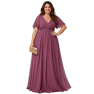 Ever-Pretty Plus Womens Chiffon Plus Size Formal