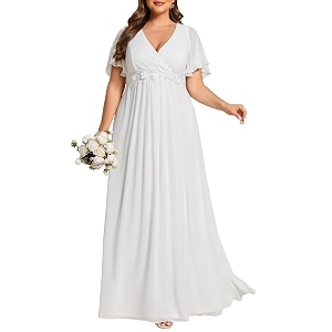 Ever-Pretty Plus Womens Chiffon Plus Size Formal