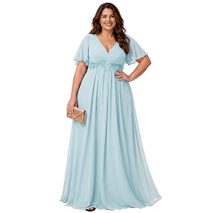 Ever-Pretty Plus Womens Chiffon Plus Size Formal