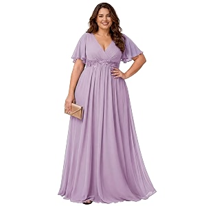 Ever-Pretty Plus Womens Chiffon Plus Size Formal