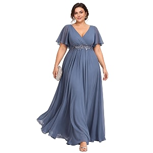 Ever-Pretty Plus Womens Chiffon Plus Size Formal