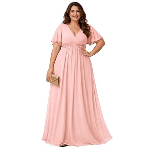 Ever-Pretty Plus Womens Chiffon Plus Size Formal