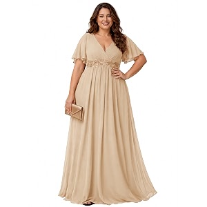 Ever-Pretty Plus Womens Chiffon Plus Size Formal