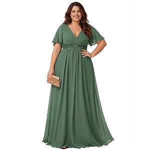 Ever-Pretty Plus Womens Chiffon Plus Size Formal