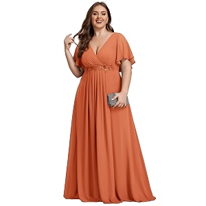 Ever-Pretty Plus Womens Chiffon Plus Size Formal