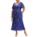 Ever-Pretty Plus Women39s Sequin Maxi Plus Size