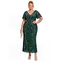 Ever-Pretty Plus Women39s Sequin Maxi Plus Size