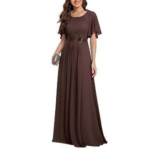 Ever-Pretty Womens Applique Chiffon Formal Wedding Guest