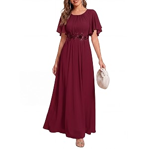 Ever-Pretty Womens Applique Chiffon Formal Wedding Guest