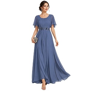 Ever-Pretty Womens Applique Chiffon Formal Wedding Guest