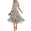Ever-Pretty Women39s Halter Chiffon Midi Cocktail Wedding