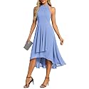 Ever-Pretty Women39s Halter Chiffon Midi Cocktail Wedding