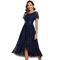 Ever-Pretty Women39s Lace Short Sleeve Round Neck