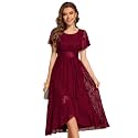 Ever-Pretty Women39s Lace Short Sleeve Round Neck