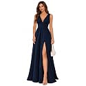 Ever-Pretty Women's V Neck Sleeveless Formal Dress Wedding Guest Dresses