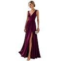 Ever-Pretty Women's V Neck Sleeveless Formal Dress Wedding Guest Dresses