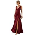 Ever-Pretty Women's V Neck Sleeveless Formal Dress Wedding Guest Dresses