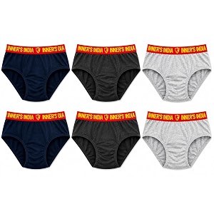 Ever Rich Mens Pure Cotton Briefs Innerwear
