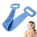 EverBest® Silicone Dual Sided Back Scrubber Rubbing Bath Foot/Sole Cleaner Shower Bath and Massager Belt(Blue)