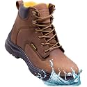 EVERBOOTS ULTRA DRY Men's Waterproof Hiking Work Boots, Lightweight Ultility Leather Shoes, Water Proof Tactical Military Outdoor Ankle Mens Boot for Construction, Roofing, Hunting, Winter Trails