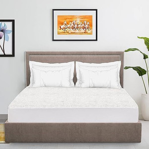 everdecor queen size fitted terry cotton breathable stretchable waterproof mattress cover