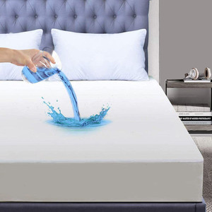 everdecor single size fitted terry cotton breathable stretchable waterproof mattress cover