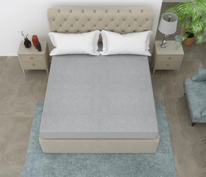 everdecor single size fitted terry cotton breathable stretchable waterproof mattress cover