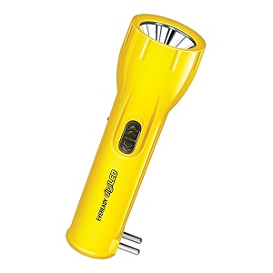 eveready digiled dl87 rechargeable torch yellow