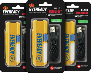 eveready dl 101 minimight 1w  2w sidelight pocket-friendly hexagonal design torch