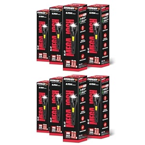 eveready dl47 mega josh 075w emergency torch durable abs plastic body bright white led torch powered by 3xaa eveready batteries pack of 8