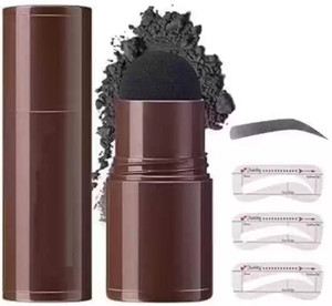 evererin hairline shadow powder stick quick hair root touch-up-black bh-698 all type hair hair volumizer stick 2 g