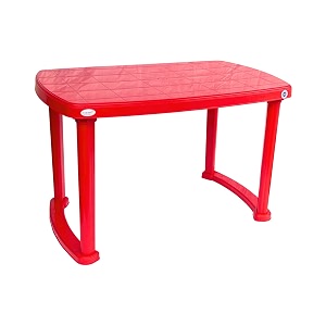 everest outdoor plastic dining table for homegarden use red
