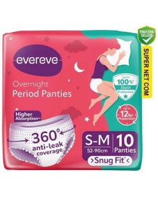 evereve ultra absorbent heavy flow disposable period panties size - s-m pantyliner