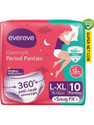 EverEve Ultra Absorbent, Heavy Flow Disposable Period Panties Size - L-XL Pantyliner