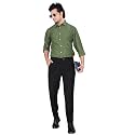 EVERGLADE Mens Casual Shirt Textured Poly