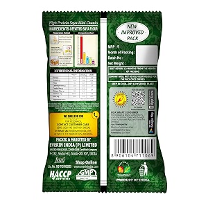 everin nutri high protein and healthy gluten free soya mini chunks value pack - pack of 6 60g each