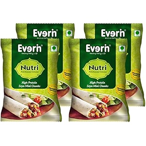 everin nutri high protein and healthy gluten free soya mini chunks value pack - pack of 4 60g each