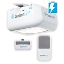 Everlift BU250 Sectional Garage Door Opener with Battery Backup, Heavy-Duty Chain Drive for Single or Double Doors, Wall Mount, and Remote Garage Opener, Quick and Easy Installation, White