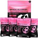 Everlit Survival Emergency Mylar Thermal Blankets -Space Blanket Survival kit Camping Blanket Perfect for First Aid, Outdoors, Hiking,Bug Out Bag,Marathons or First Aid (Bubblegum Pink)