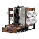 Evermagin Coffee Pod Holder Compatible with Nespresso,Fit 28 Large/56 Small