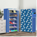 Everstep 6 Shelf Foldable Collapsible ShoeRack Plastic Shoe Rack (21|Blue Before Christmas, 6 Shelves, DIY(Do-It-Yourself))