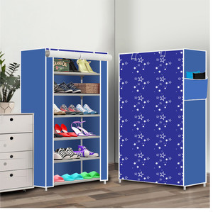 everstep plastic shoe rack 9blue 6 shelves diydo-it-yourself