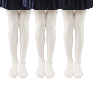 everswe 3 pairs pack girls microfiber tights multiple colors