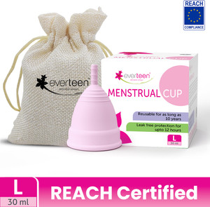 everteen large reusable menstrual cup pack of 1