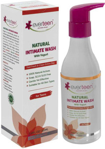 everteen yogurt natural intimate wash for feminine intimate hygiene in teens  1 pack 210 ml intimate wash 210 ml pack of 1