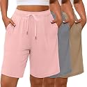 Evervibe 3 Pack Women's Plus Size Bermuda Shorts