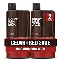 Every Man Jack Hydrating Body Wash for Men, Cedar Red Sage, 2pk