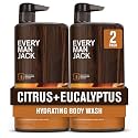 Every Man Jack Hydrating Body Wash for Men, Citrus Eucalyptus, 2pk