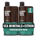Every Man Jack Hydrating Body Wash for Men, Sea Minerals Citron, 2pk