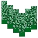 Every-ville Cotton Bandana Handkerchief for Men &amp; Women, 6 Pack